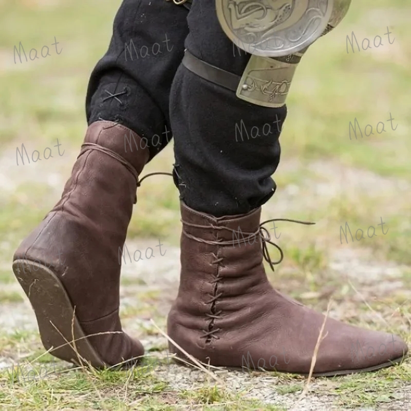 Hunting Outdoor Boots - Carnevale medievale uomo cavaliere cacciatore principe