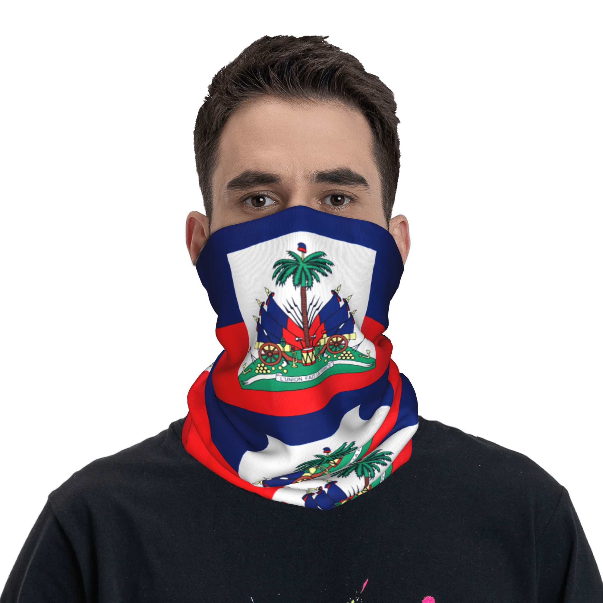 Hunting Fishing Outdoor - Passamontagna Sportivo da Esterno con Bandiera
