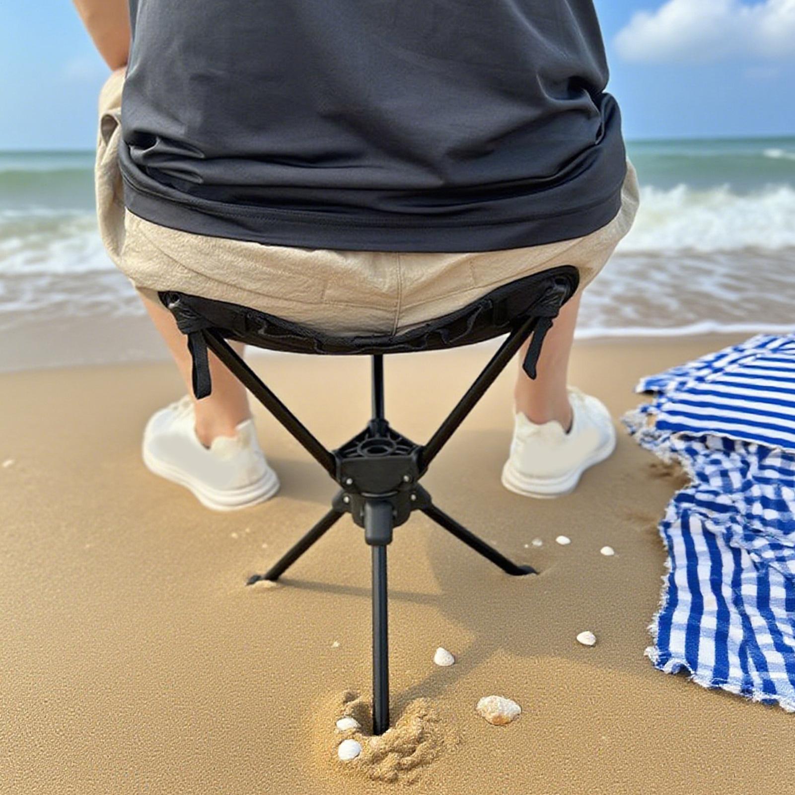 Hunting And Fishing Outdoor Chairs - Sedia da campeggio girevole pieghevole portatile,