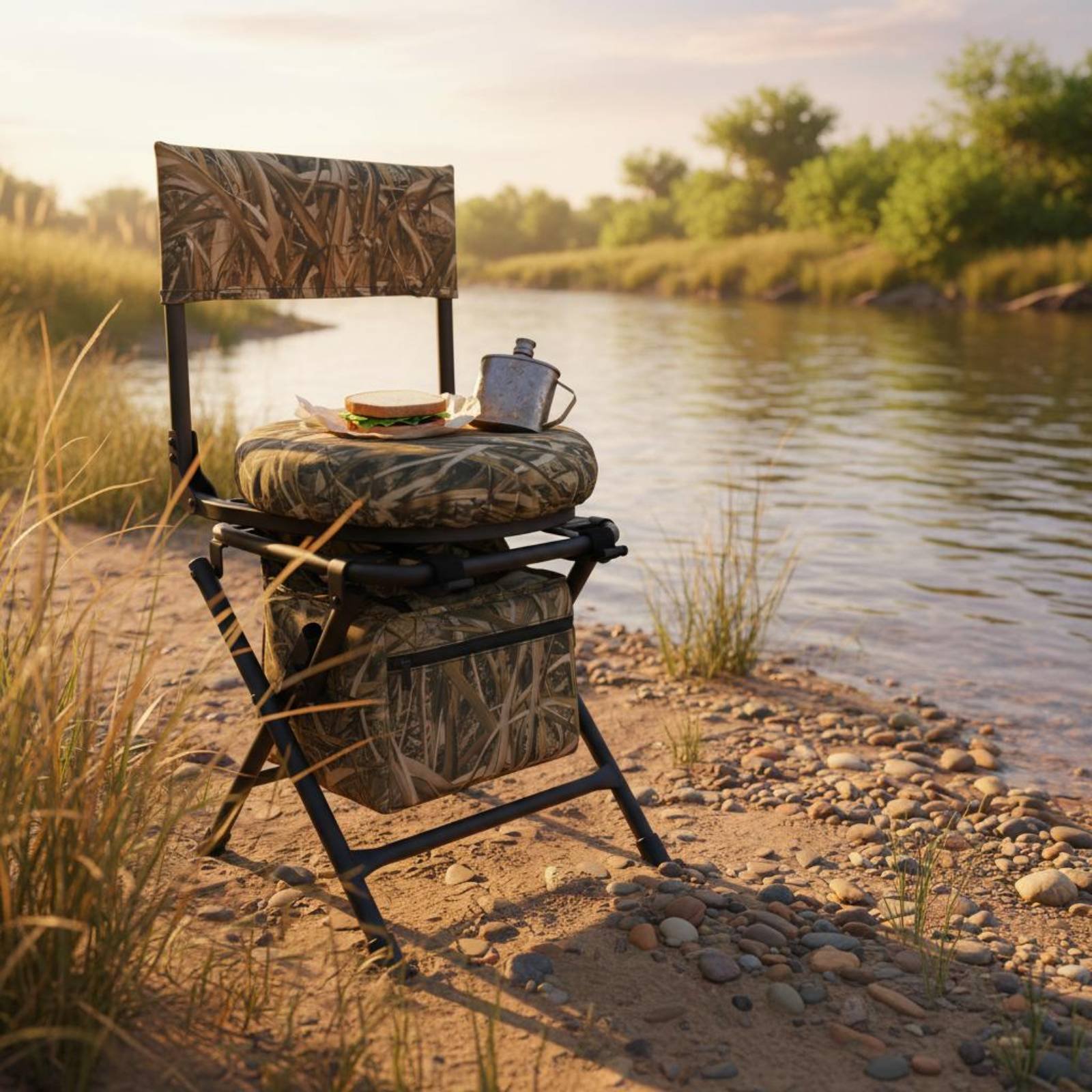 Hunting And Fishing Outdoor Chairs - Sedia da Pesca Pieghevole, Sgabello da