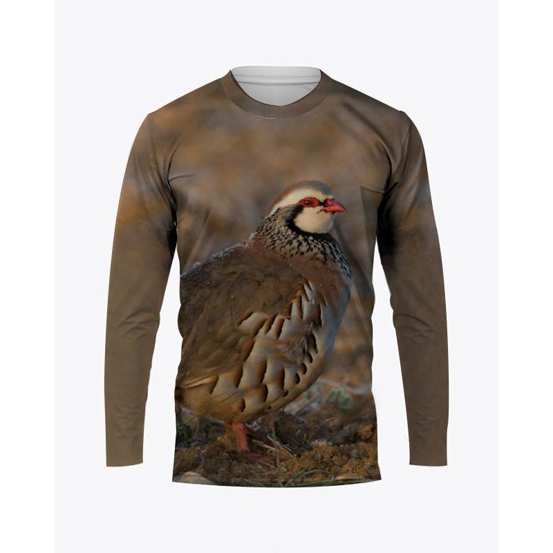 Hunting Quail - Camouflage caccia animali T-Shirt quaglia stampa