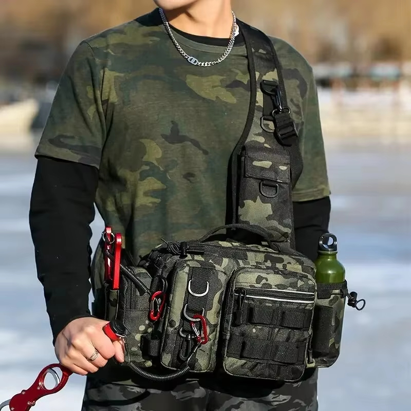 Hunting Fishing Outdoor - Borsa a tracolla tattica da esterno