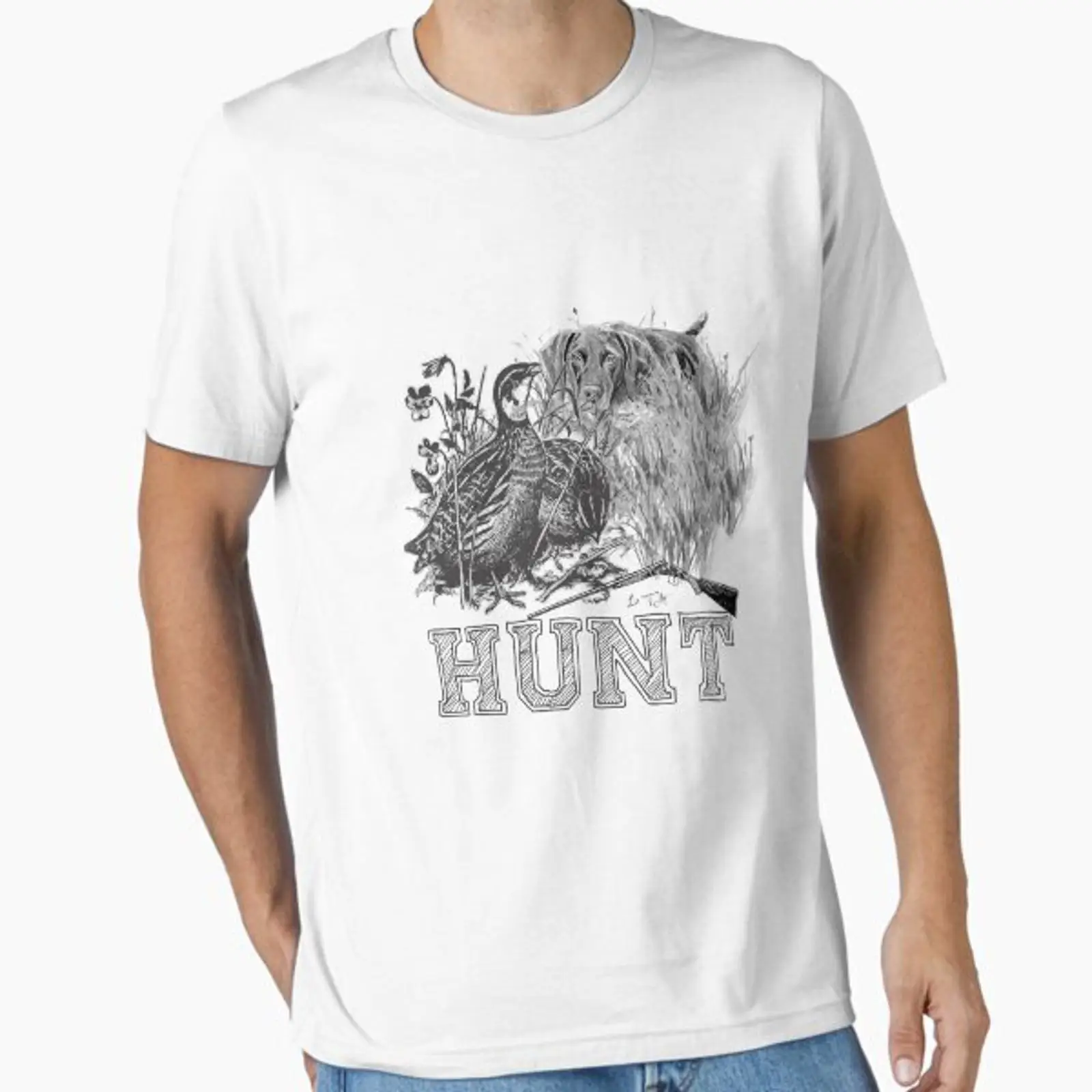 Hunting Quail - T-shirt Essential T Shirt vintage con