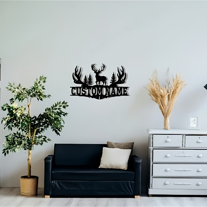 Hunting Outdoor Christmas Decorations - Arte da Parete in Metallo Personalizzabile