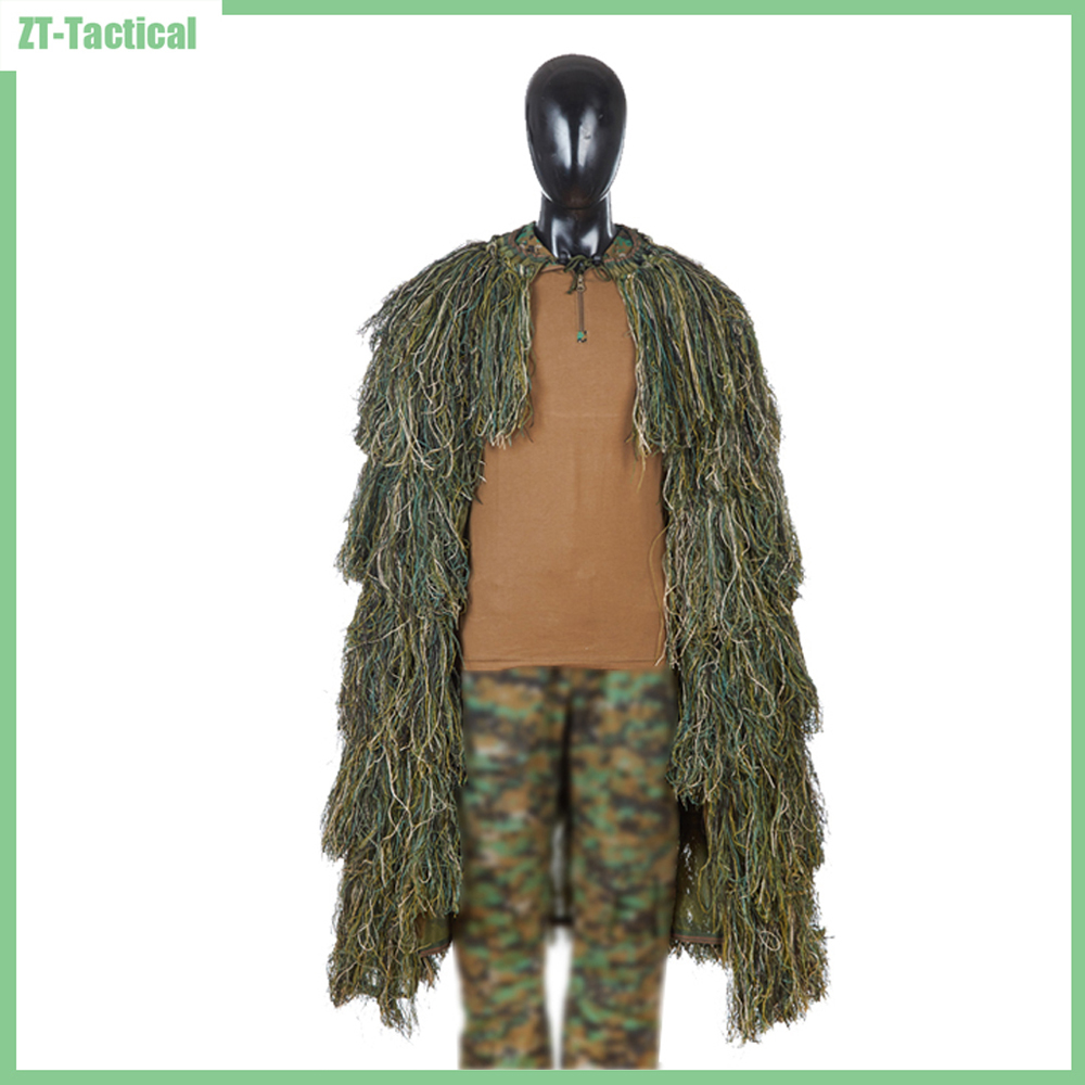 Ghillie Suit Woodland - Leggero Ghillie Poncho Tactical Sniper Ghillie