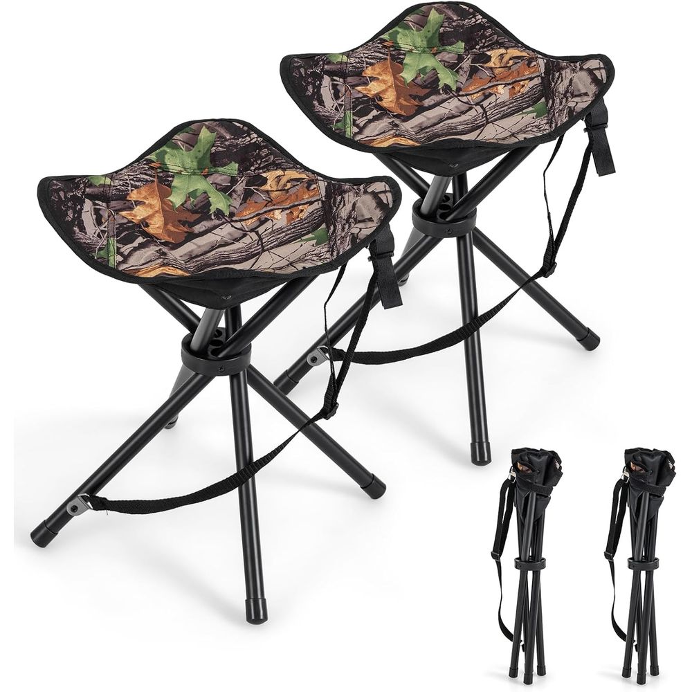 Hunting And Fishing Outdoor Chairs - Set di 2 Sgabelli da Caccia