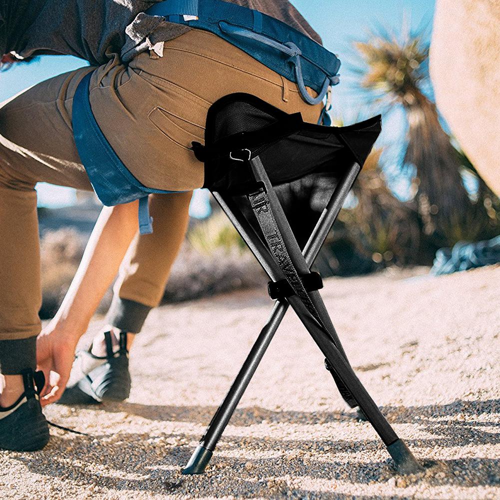 Hunting And Fishing Outdoor Chairs - Sgabello treppiede portatile sedia pieghevole con