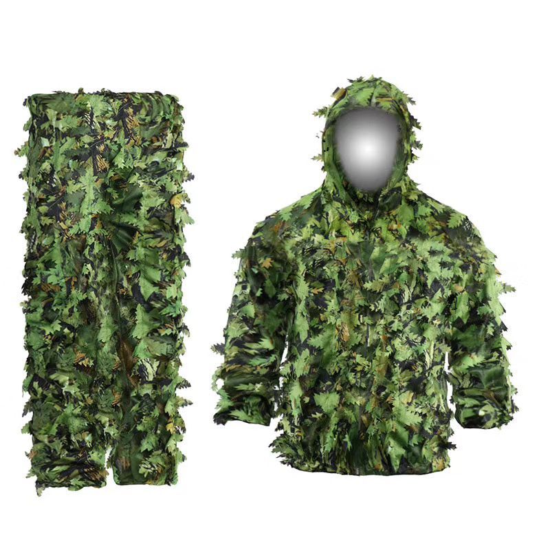 Ghillie Suit Woodland - New-Sticky Flower Bionic Leaves Tuta mimetica