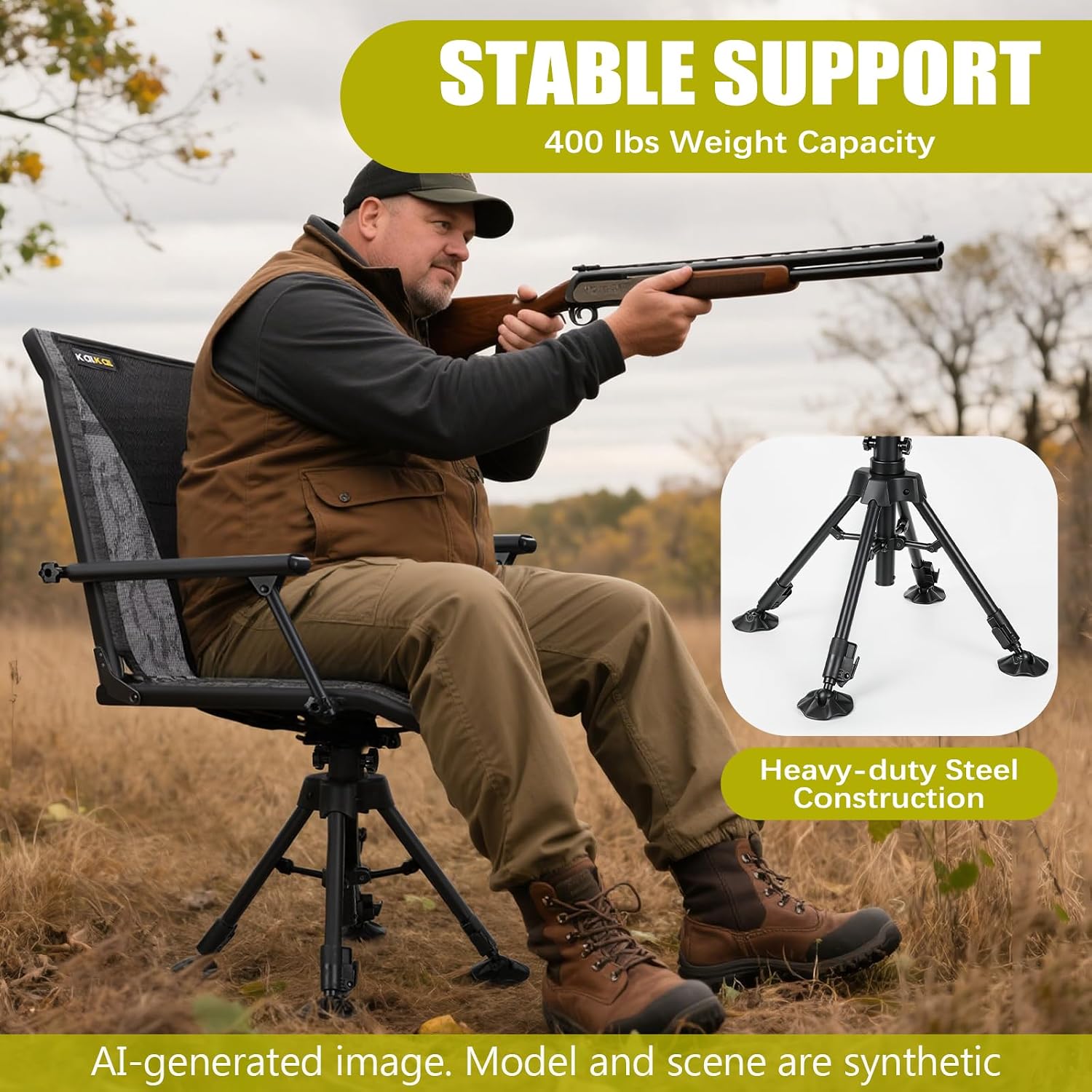 Sedia Girevole Silenziosa per  - Hunting And Fishing Outdoor Chairs recensione e prezzo