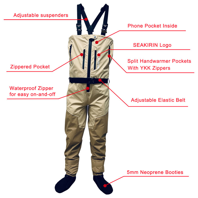 Trampolieri da pesca sul petto - Fishing Waders Breathable recensione e prezzo