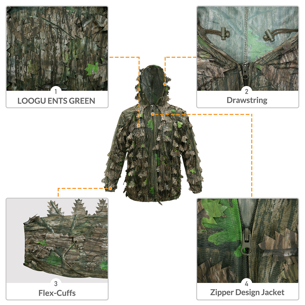 Caccia all'aperto Per Adulti F - Ghillie Suit Woodland recensione e prezzo