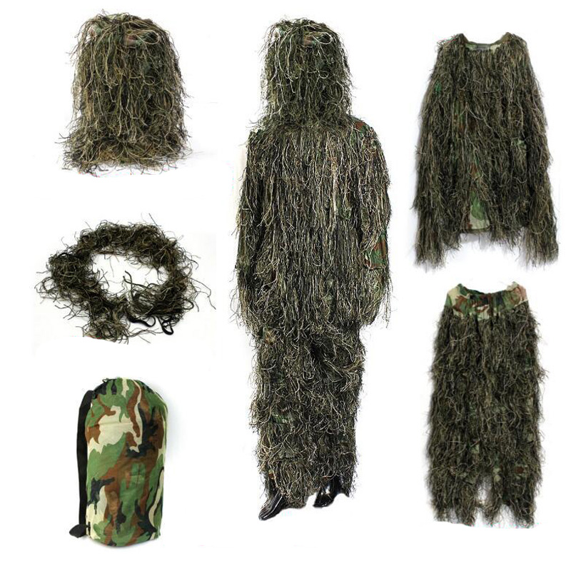 Tuta mimetica per bambini adul - Ghillie Suit Woodland recensione e prezzo