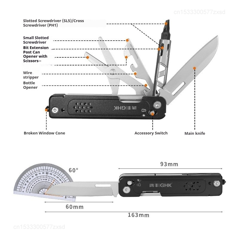 GRAND HARVEST Mini Multi-utens - Hunting Camp Outdoor Supplies recensione e prezzo