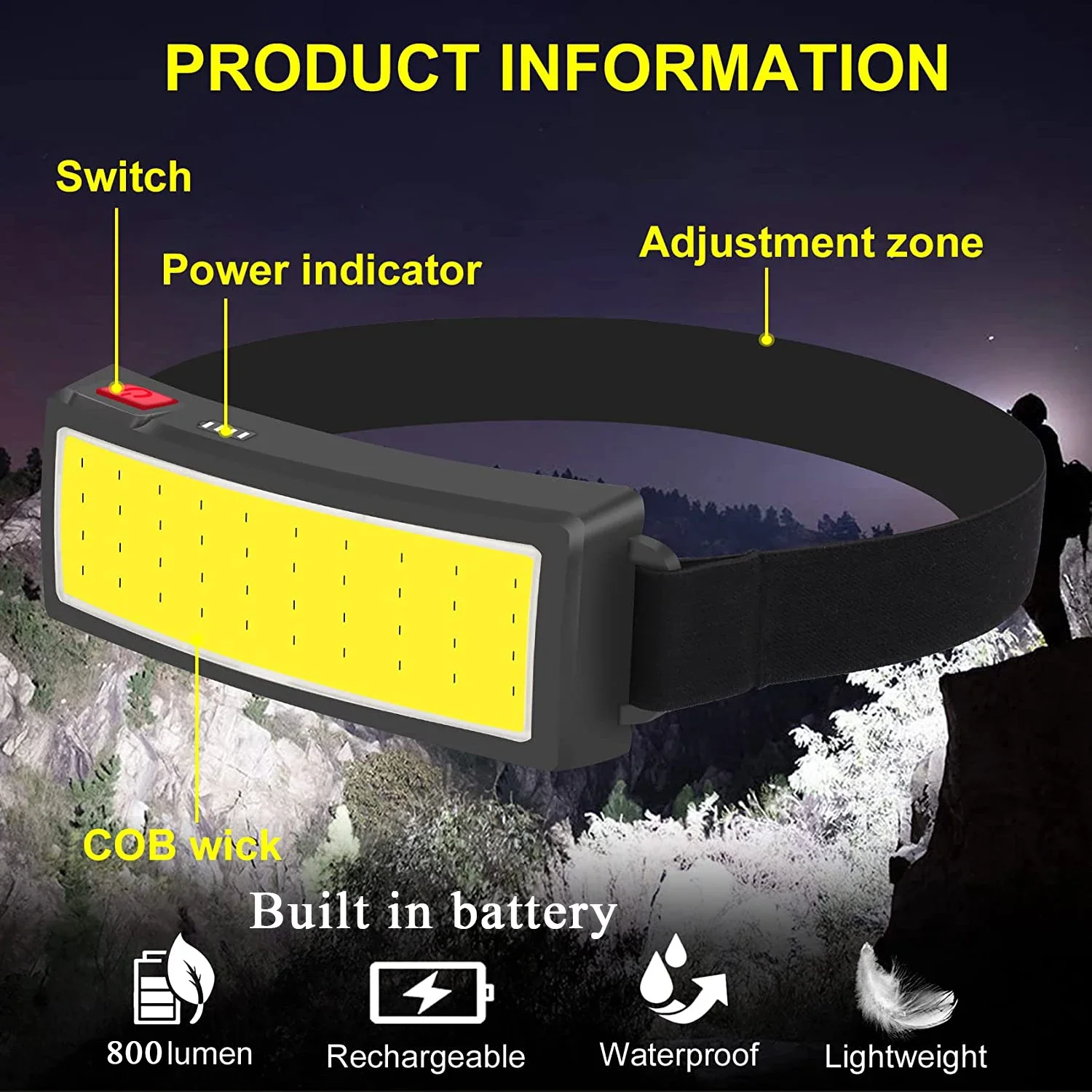 Fari LED portatili COB per est - Hunting Fishing Outdoor recensione e prezzo