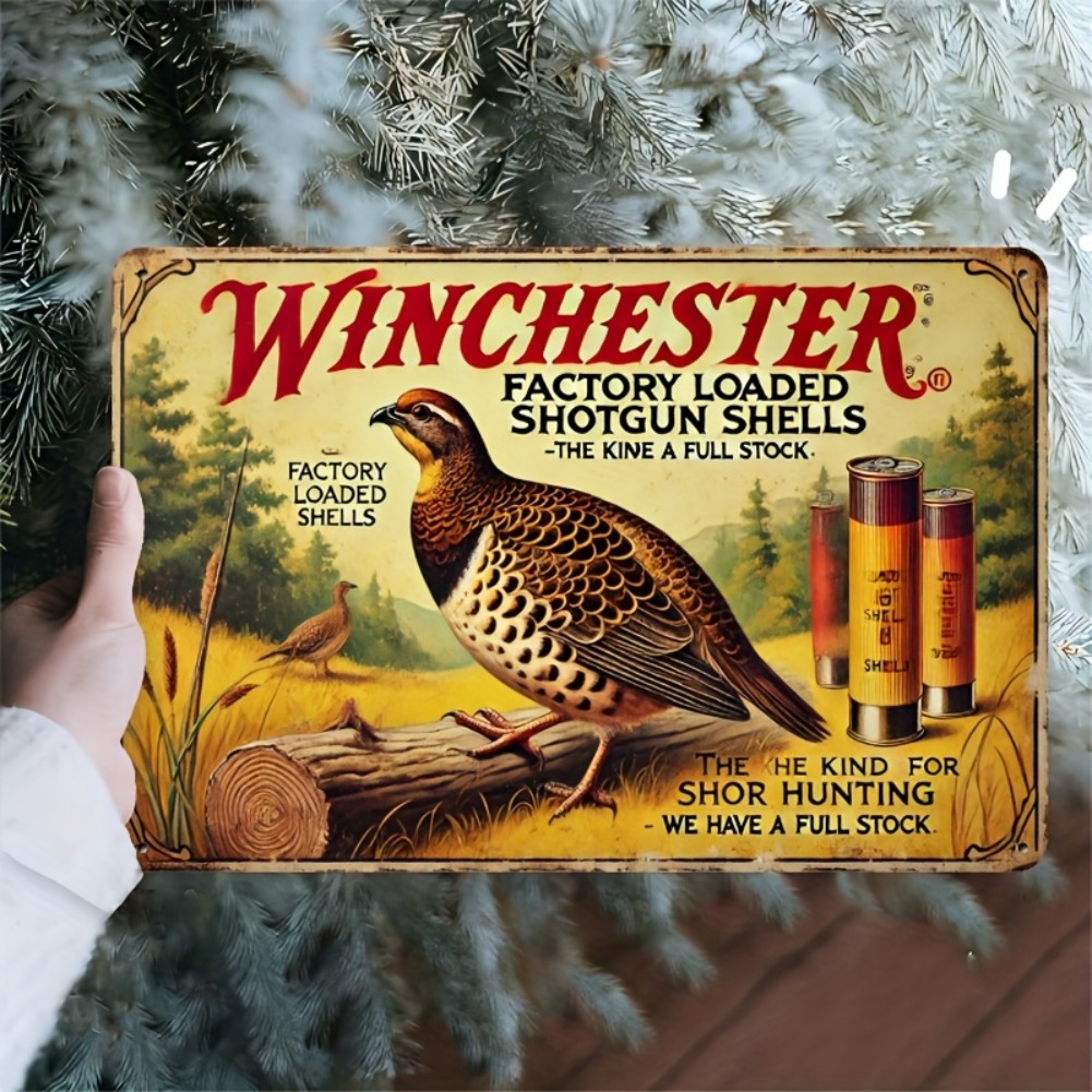 Targa in metallo - Decorazione - Hunting Quail recensione e prezzo