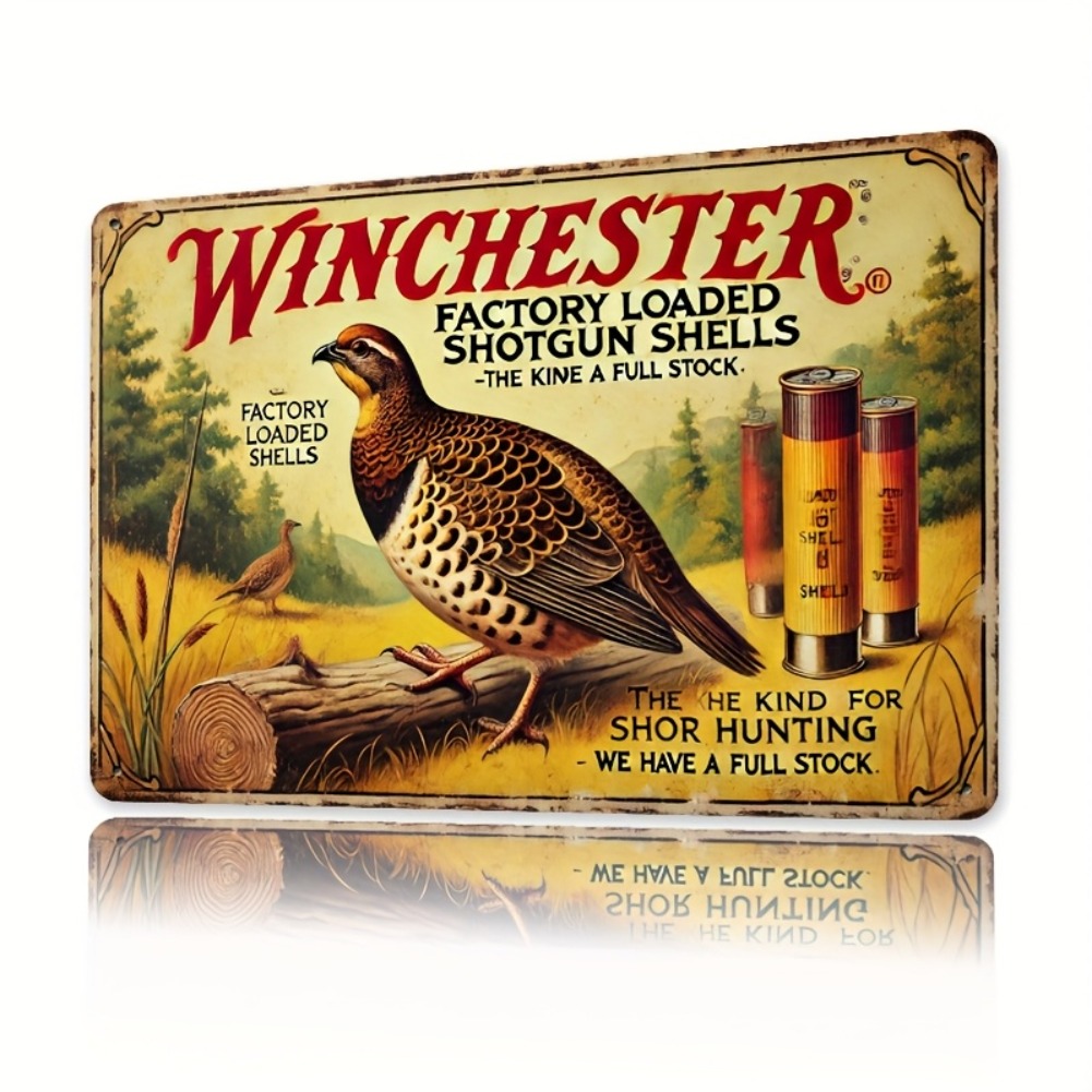Targa in metallo - Decorazione - Hunting Quail recensione e prezzo