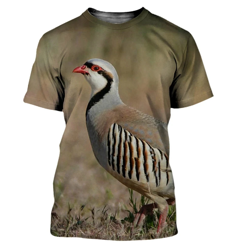 Nuova T-shirt Estiva da Uomo c - Hunting Quail recensione e prezzo