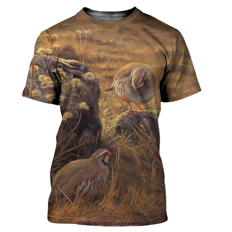 Animal quaglie 3D Print t-shir - Hunting Quail recensione e prezzo