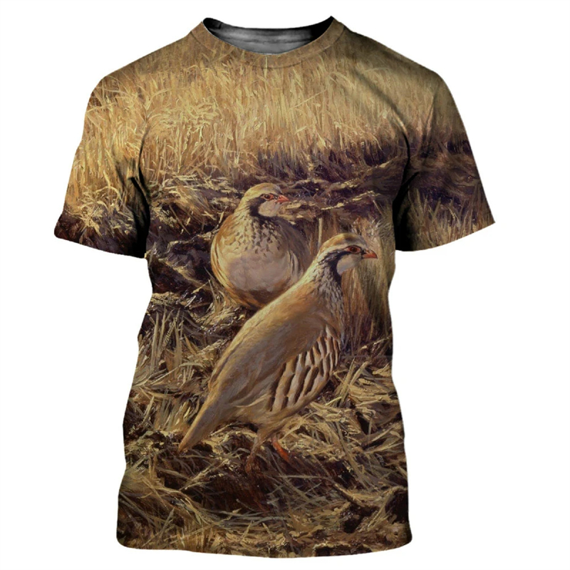 Animal quaglie 3D Print t-shir - Hunting Quail recensione e prezzo