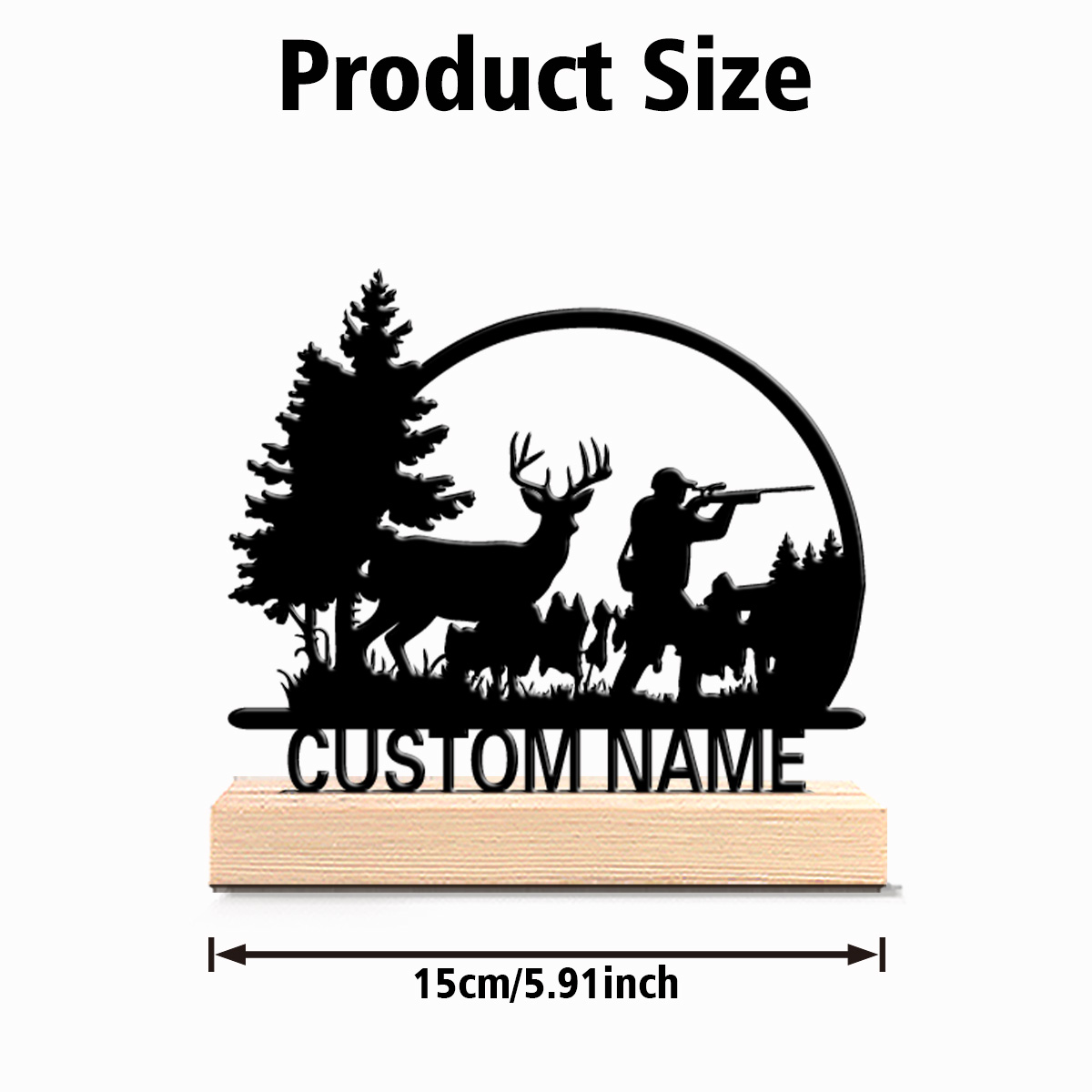 Statua in Metallo Personalizza - Hunting Outdoor Christmas Decorations recensione e prezzo
