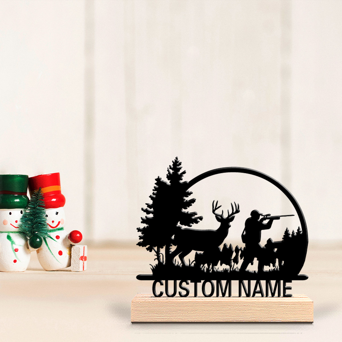 Statua in Metallo Personalizza - Hunting Outdoor Christmas Decorations recensione e prezzo