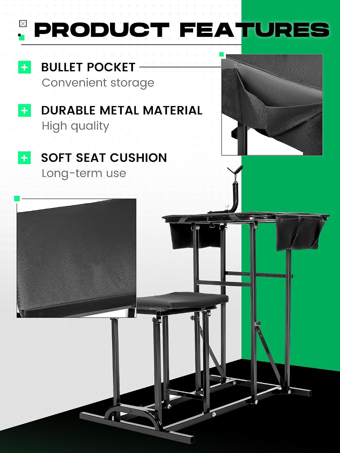 Banco da tiro pieghevole con s - Outdoor Hunting Table recensione e prezzo