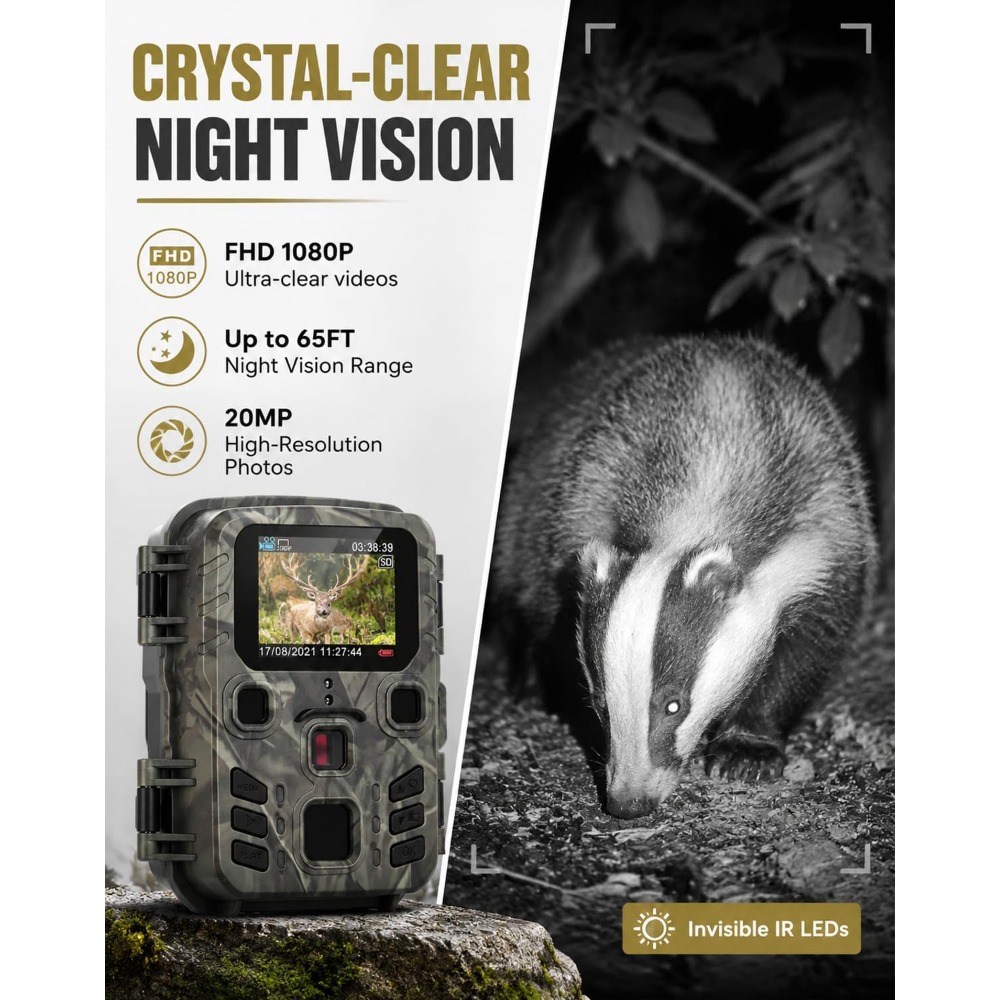 Mini Trail Game Camera Night V - Outdoor Hunting Video Camera recensione e prezzo