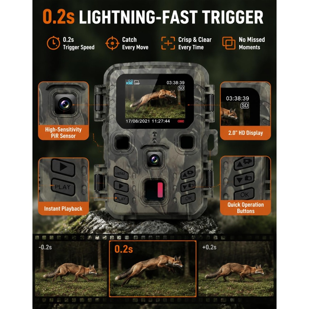 Mini Trail Game Camera Night V - Outdoor Hunting Video Camera recensione e prezzo