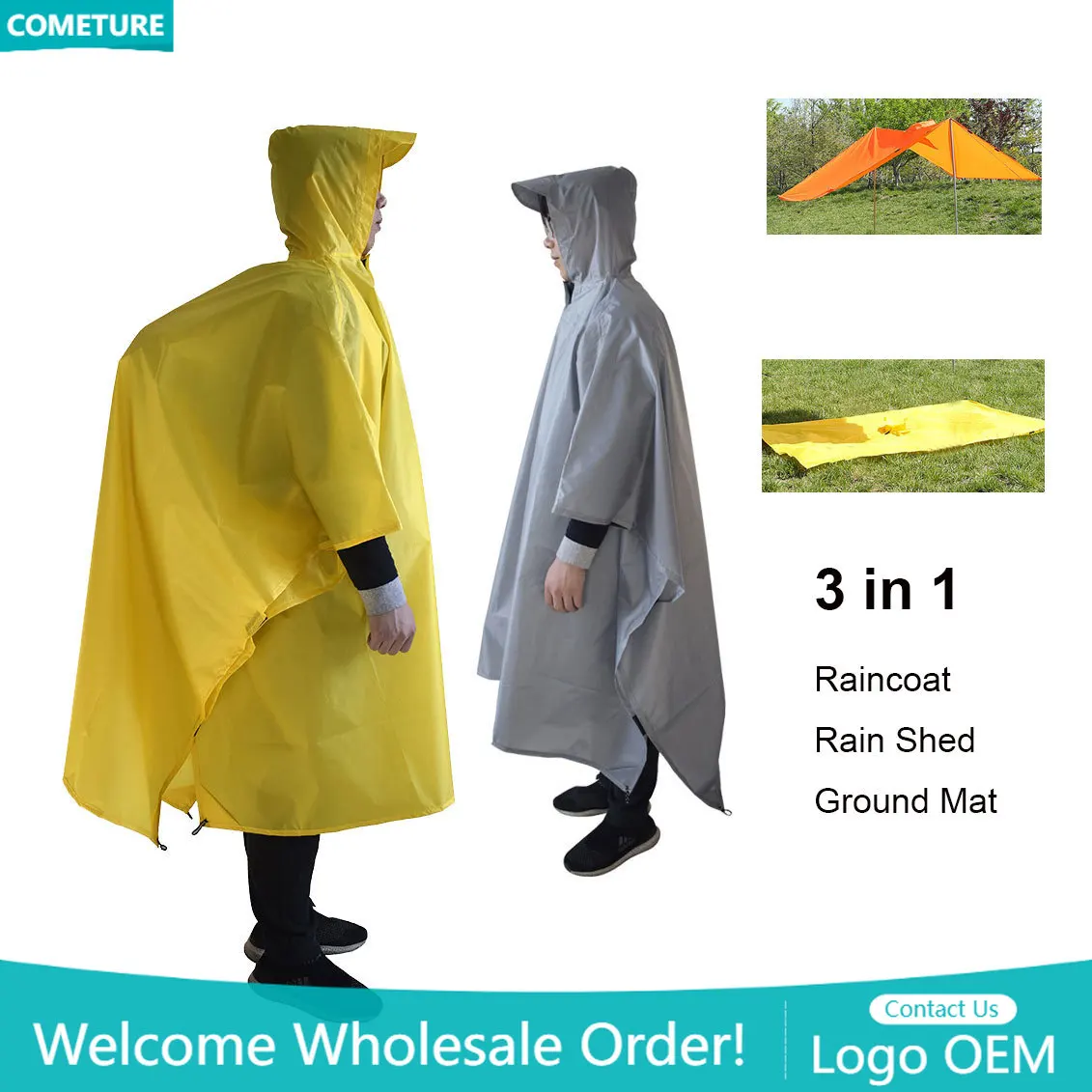 Impermeabile 3 in 1 Poncho da  - Hunting Camp Outdoor Supplies recensione e prezzo