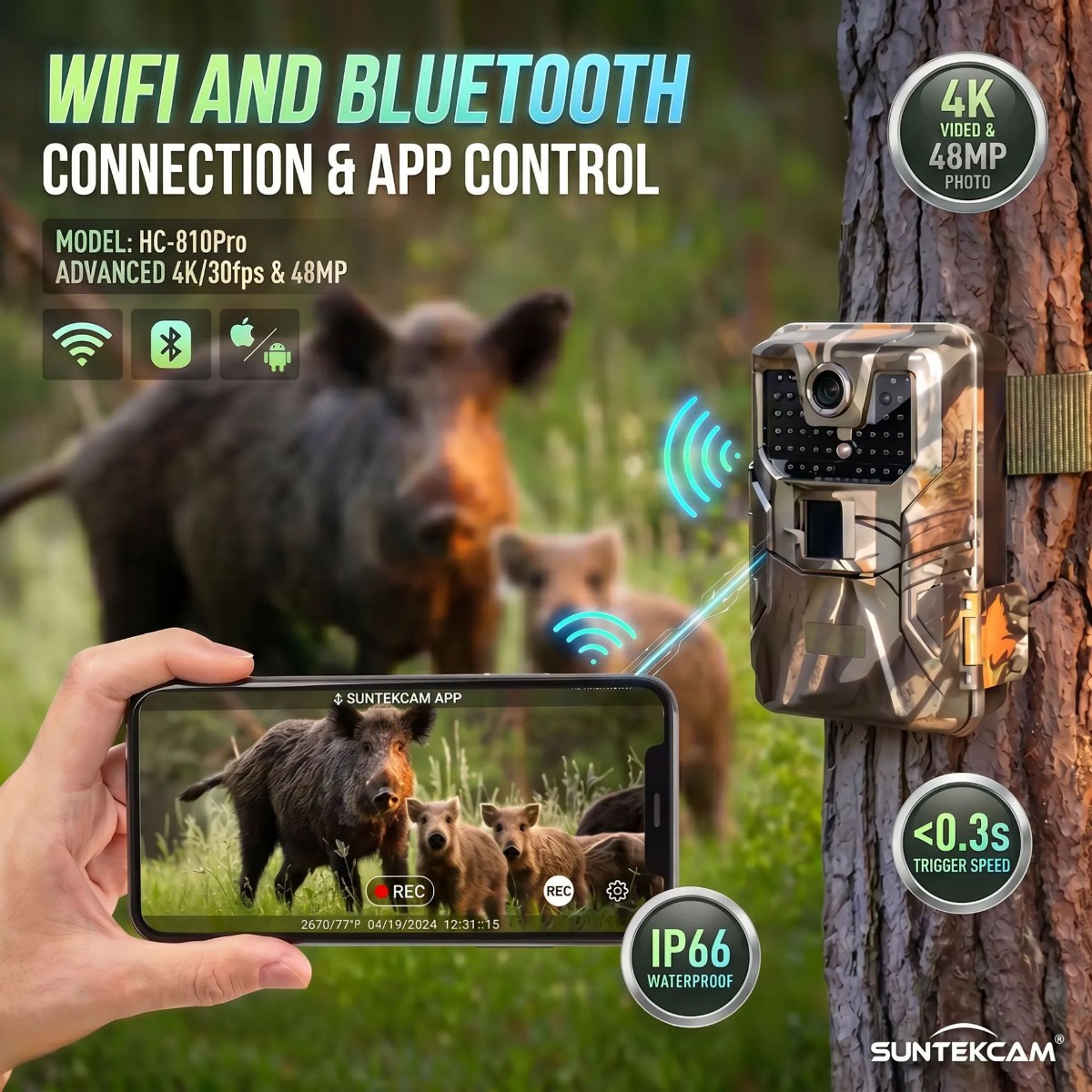 Fotocamera da Caccia 4K per Es - Outdoor Hunting Camera Wireless recensione e prezzo