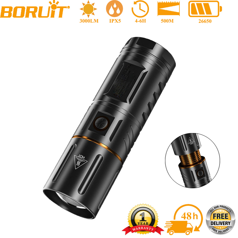 BORUiT Torcia LED Ultra Lumino - Hunting Fishing Outdoor recensione e prezzo