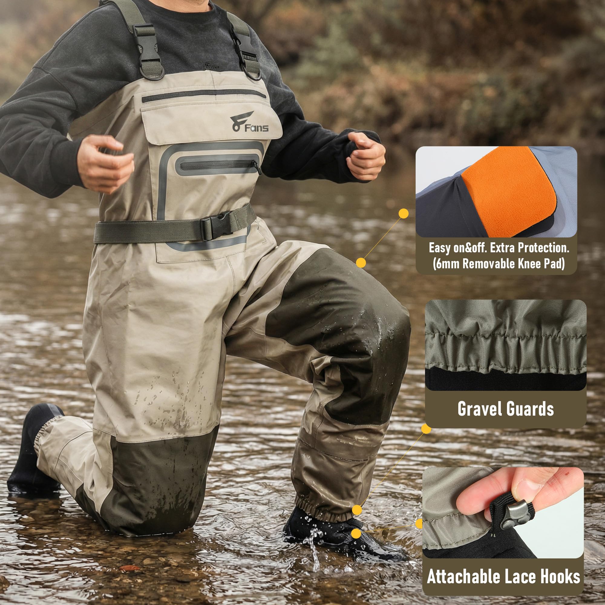 Wader da Pesca con 8 Ventole p - Fishing Waders Breathable recensione e prezzo